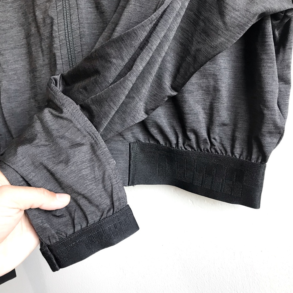 Puma grey cropped hoodie size Medium - Picture 3 of 12